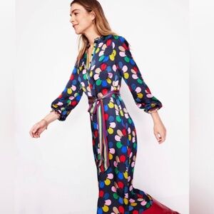 Boden Jasmine Satin MIDI Dress